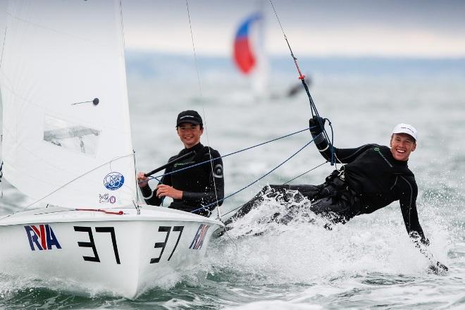 Clapp-Banham (420) - 2015 RYA ISAF Youth Worlds Selection Event &copy;  Paul Wyeth / RYA http://www.rya.org.uk